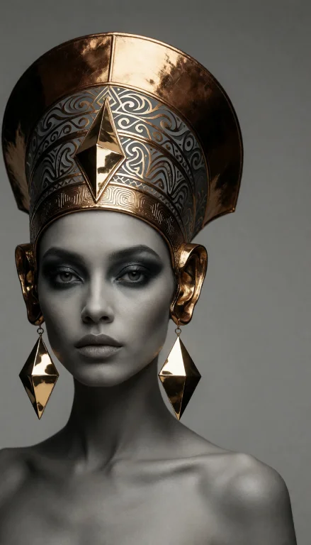 A Photorealistic Digital Art Portrait Of A Woman,centered Ve...