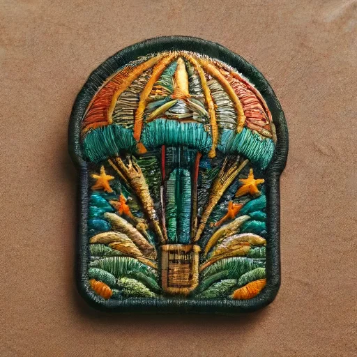 A High Morale Embroidered Patch Featuring A Parachute Icon W...