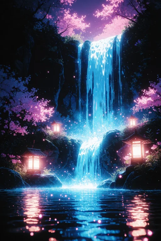 Zidiusart, A Vibrant Anime-style Landscape Illustration Of A...