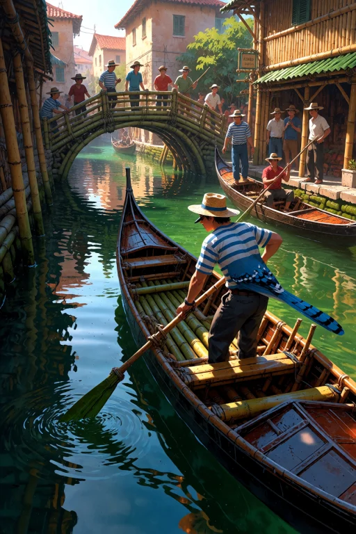 , A Photorealistic, Highly Detailed Photograph Of A Venetian...