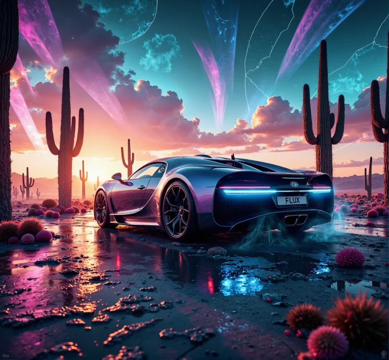 Epic Gaming Poster With Textbugatti, Bugatti W16 Mistral Dri...