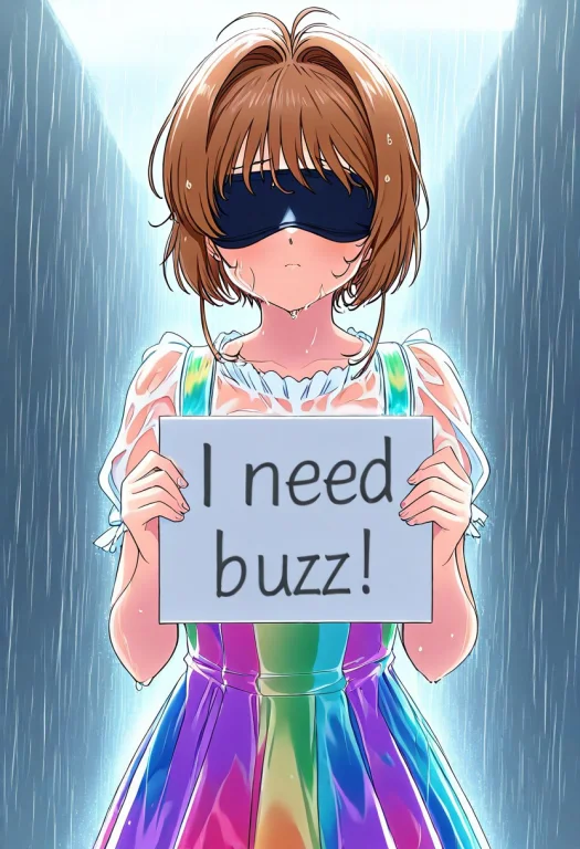 Rain, 1girl,2b, Kinomotosakura, Short Hair, Black Blindfold,...