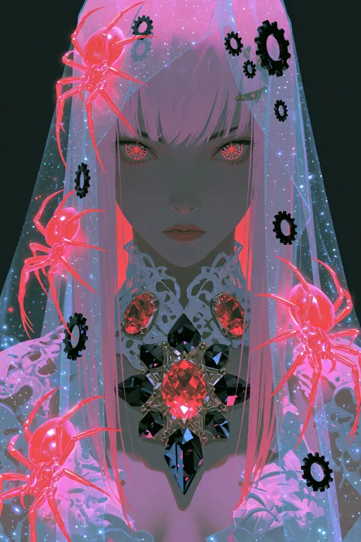 Highres, Absurdres,gl4sy4r4v, A Woman With Pale Skin And Str...