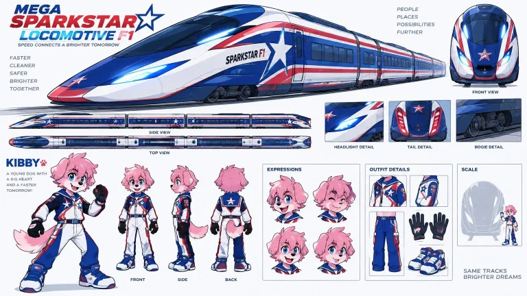 2d Cartoon Art Illustration Style, Big Vehicles Sheet, Mega...