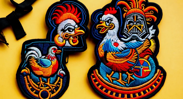 Hyperdetailed Macro Photography Of Embroidery, Sharp Focus O...