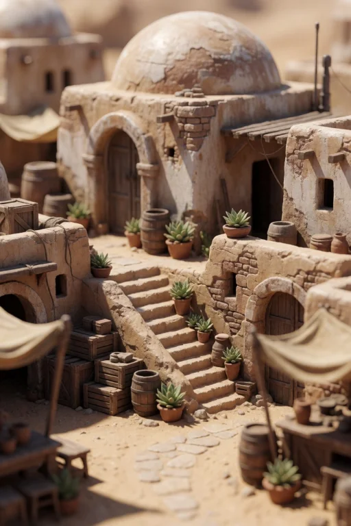 A Hyper-realistic Macro Photograph Of A Detailed Miniature M...