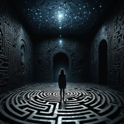 In The Vast Landscape Of The Mind, Abstract Thoughts And Emo... — SDXL AI Prompt: In the vast landscape of the mind, abstract thoughts and emotions intertwine, cr...