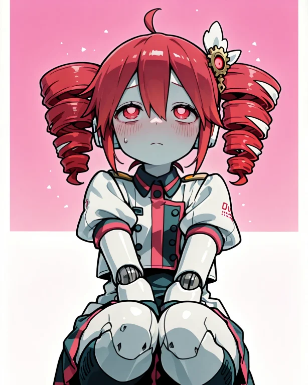 Red Hair, Twin Drills, Red Eyes, Kasane Teto Utau1.4, Shy, N...