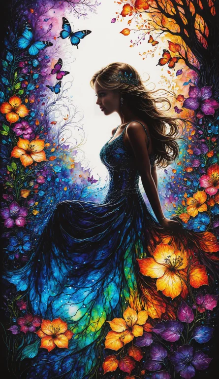 Silhouette Art, Hyperrealistic Art Breathtaking A Lineart Vi...