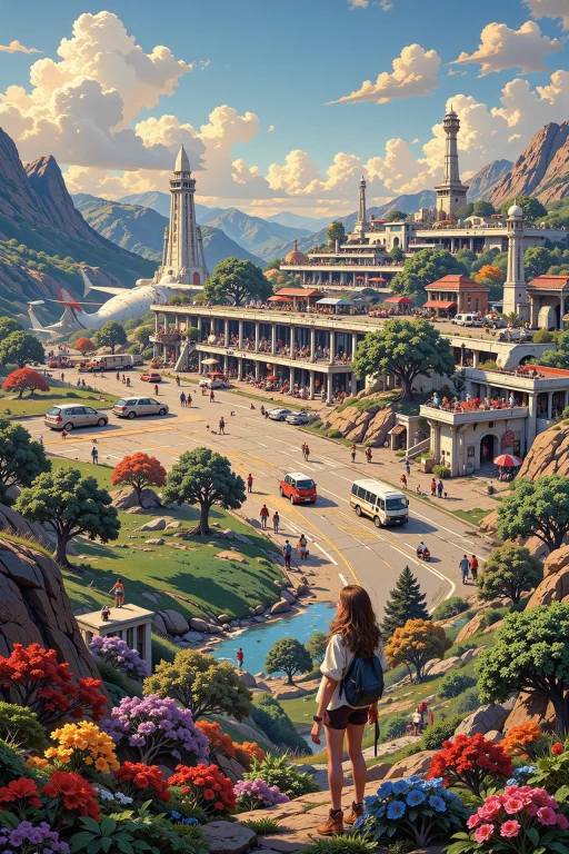 A Busy Airport Beautiful Landscape, Morning, Woman, Very Int...
