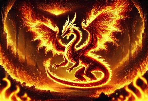 Majestic Dragon Lair Free — Stable Diffusion AI Prompt: flamestyle, majestic dragon, dragon lair, treasure horde