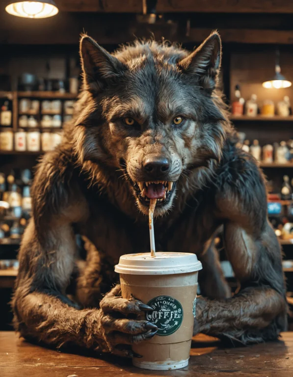 Photorealistic, Detailed Digital Illustration Of A Werewolf...