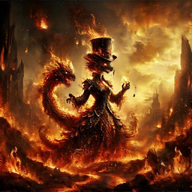 Flamestyle, Masterpiece, Blazing Dragon Wearing Top Hat, Sce...