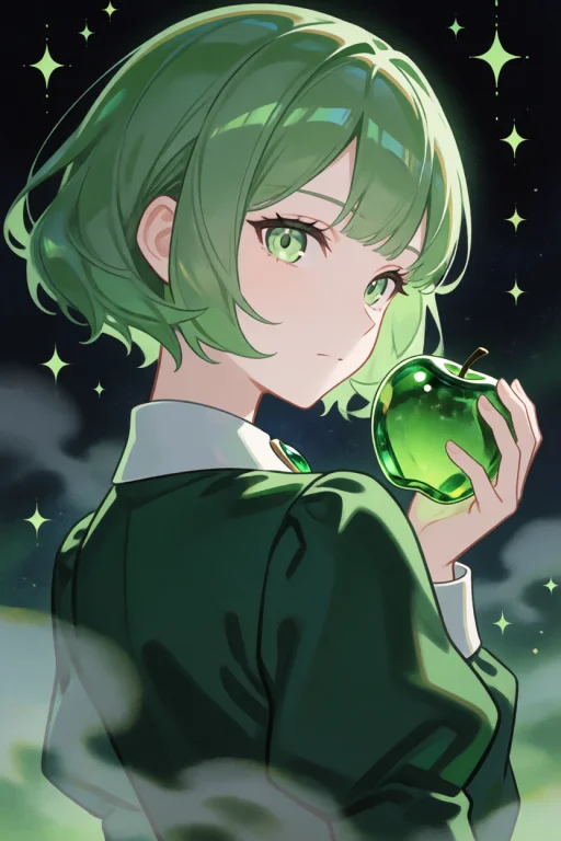 Delicate Anime-style Digital Illustration, Reminiscent Of A...