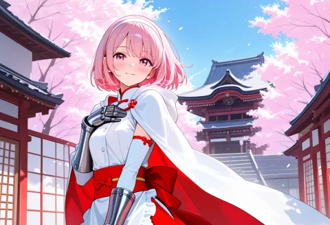 Masterpiece, Best Quality, 1girl, Solo, Pink Hair, Short Hai... — Stable Diffusion AI Prompt: masterpiece, best quality, 1girl, solo, pink hair, short hair, pink eyes, white...
