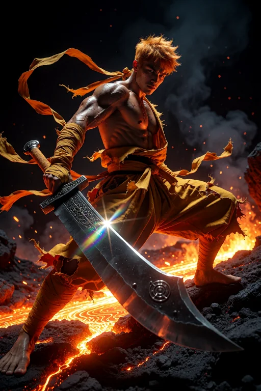 Concept A Masterfully Composed Portrait Of A Modern Martial...