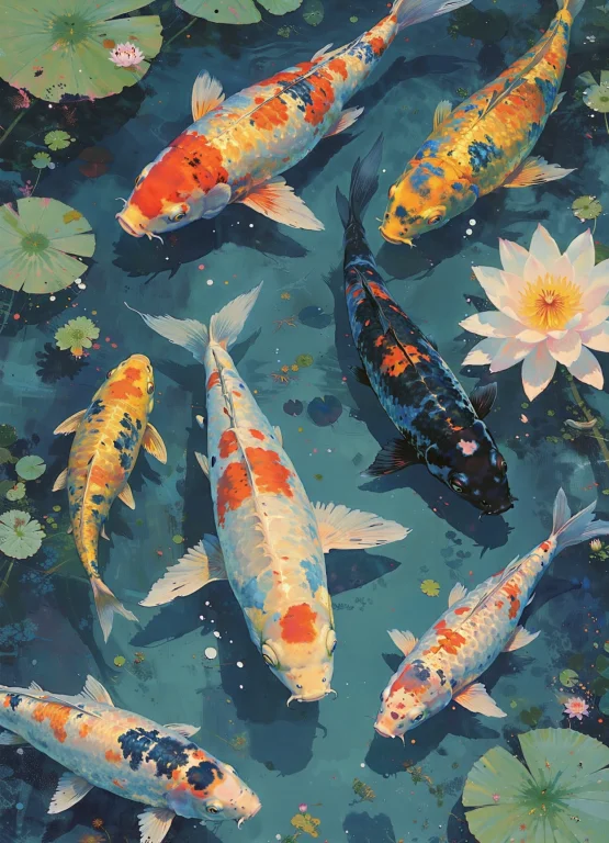 Qiublue, A Artistic Painting With Blue And White Tine. A Top...