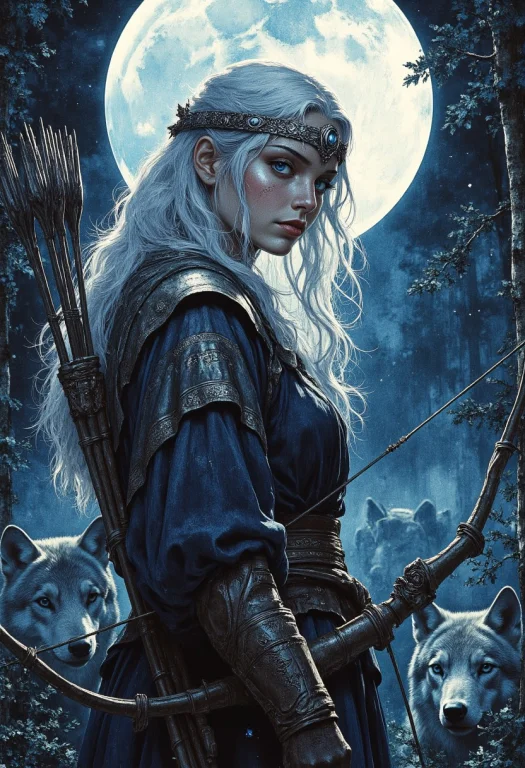 Artemis, Goddess Of The Hunt, Fierce And Untamed, Illuminate...