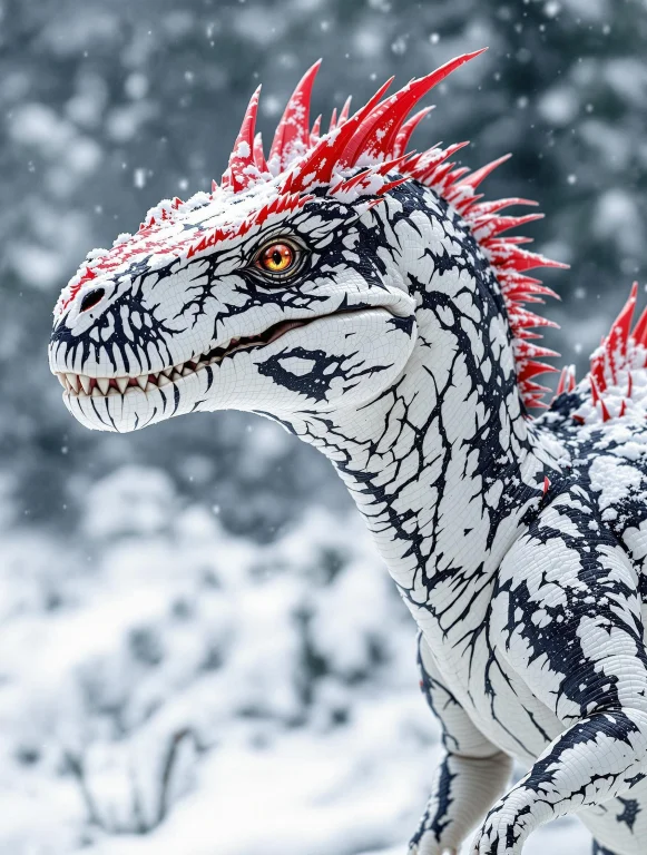 A Captivating Depiction Of A Dromaeosaurid Dinosaur, Possibl...