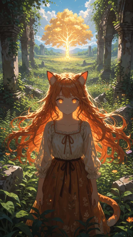 An Ultra Detailed Anime Style Fantasy Drawing Of A Woman Sta...
