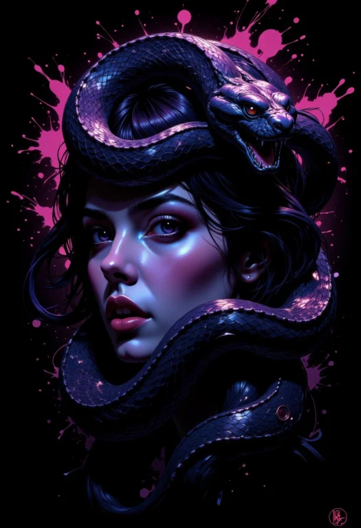 Dgc Style Digital Illustration, Magic Style, Close-up. The I...
