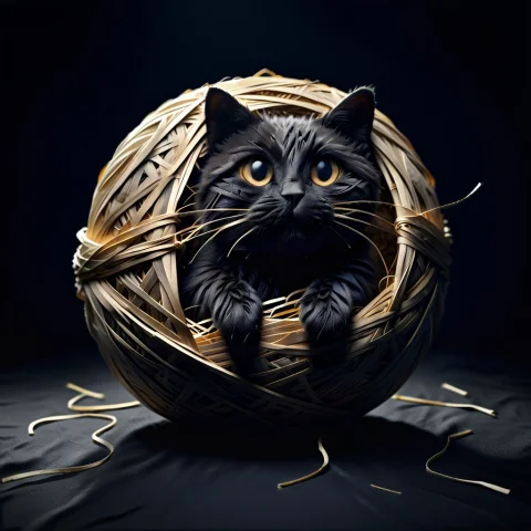 11 Square Aspect Ratio, A Funny Accidental Pose Of A Cute Bl... — SDXL AI Prompt: (1:1 square aspect ratio), a funny accidental pose of a cute black cat completel...