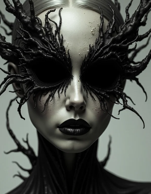 Abstract Portrait Of A Corrupted Female Outerworldly Creatur...