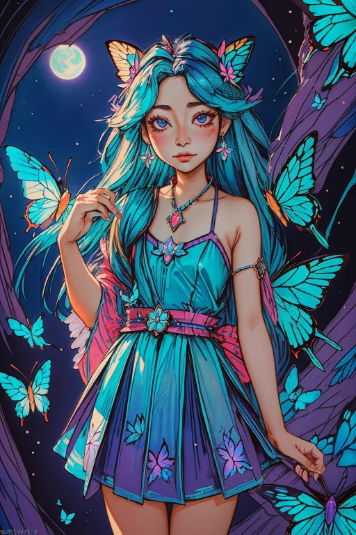 1girl, Lorasmr03style0.7 Angular Drawing, Smr03, Fantasy Art...