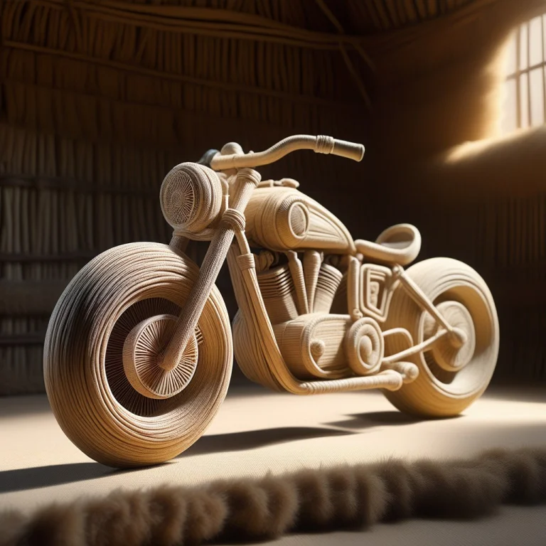 Masterpiece, Futuristic Motorcycle Entirely Made From Woven...