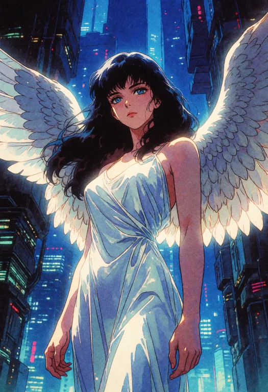 Retroscifi90s, Retroartstyle, Retro, Cyberpunk, A Dark-haire...