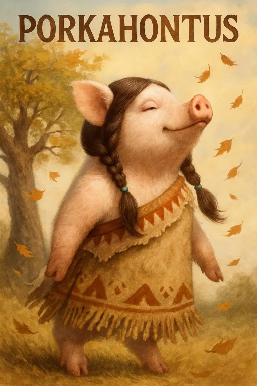 Generate Me A Cute Fluffy Happy Photorealistic Pig Dressed A...