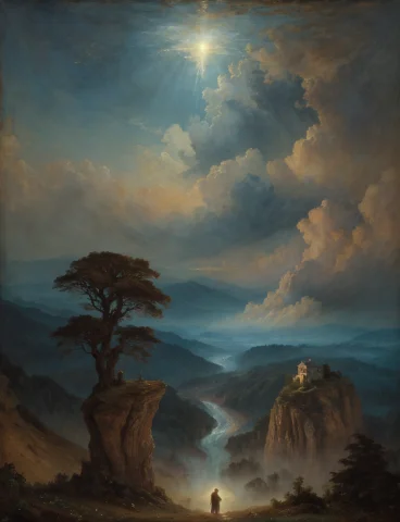 Distinctive Style, Romanticism, Transporting Beholders To Th... — Stable Diffusion AI Prompt: Distinctive style, (Romanticism), (Transporting beholders to the captivating vis...