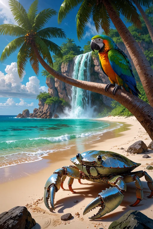 , B4tt3r13s Hyper Real Photograph Digitally Enhanced A Tropi...