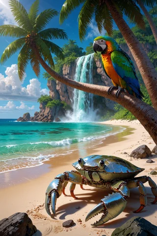 Hyper Realistic Island Transformation Prompt — Stable Diffusion AI Prompt: , B4TT3R13S hyper real photograph (digitally enhanced) a tropical island paradis...