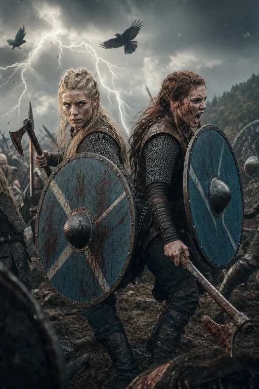 Ultra-photorealistic Cinematic Viking Outdoor Photography, T...