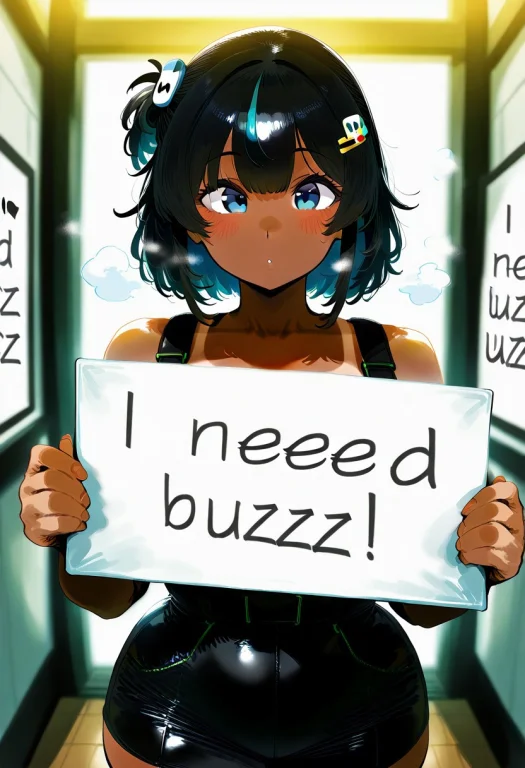 Needbuzz, Holding A Sign That Reads I Need Buzz, Holding Sig...