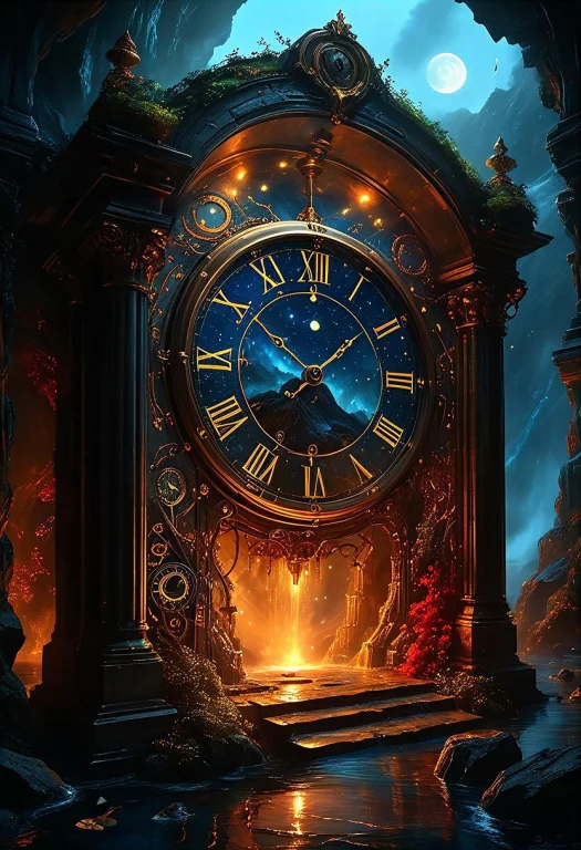 Top- Down, Fantastical And Surreal Scene, Closeup Inside Of...