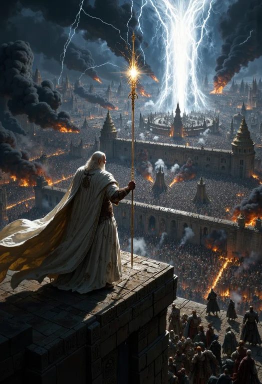 An Epic And Breathtaking Scene Of Gandalf The White, Capture...