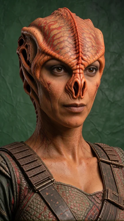 Tmrnfml Alien Woman, Close-up Portrait, Straight-on, Head Sl...