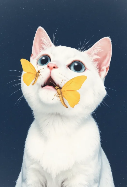 A Captivating, Close-up Risograph And Anime-style Painting,...