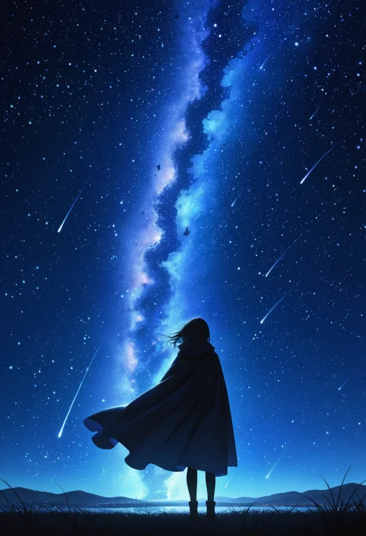 Lazympos, Landscape, Night, Iridescent Milky Way, Opalescent...