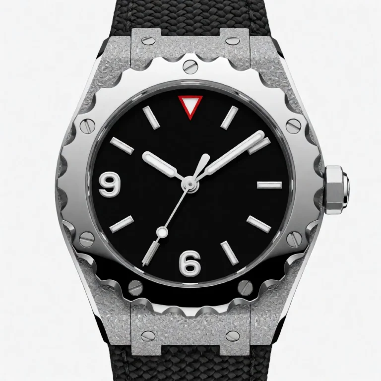 A Photo Of A High End Watch That Features A 40mm Diameter By...
