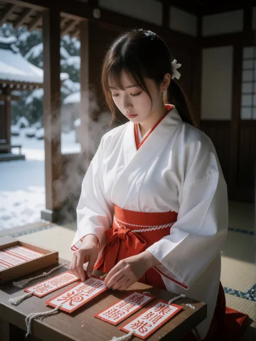 Cinematic, Ultra-realistic Photo, Snowy Landscape And Silent... — Stable Diffusion AI Prompt: Cinematic, ultra-realistic photo, Snowy Landscape and Silent Shrine Situation: A...