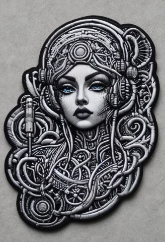 Ral-embroideredpatchc ,.embroidered Patch Of, Intricate , Co... — SDXL AI Prompt: ral-embroideredpatchc ,.embroidered patch of, intricate , complex , tech , futur...