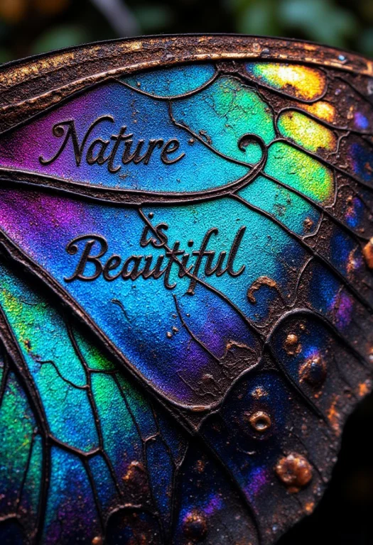 Aidmatextimprover, Ultra Close-up Of A Butterfly Wing, Showc...