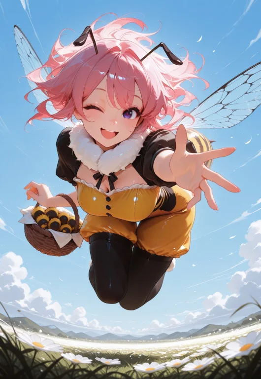Civchan Needs Your Buzz, Solo, Floating, Midair, Bent Over,...