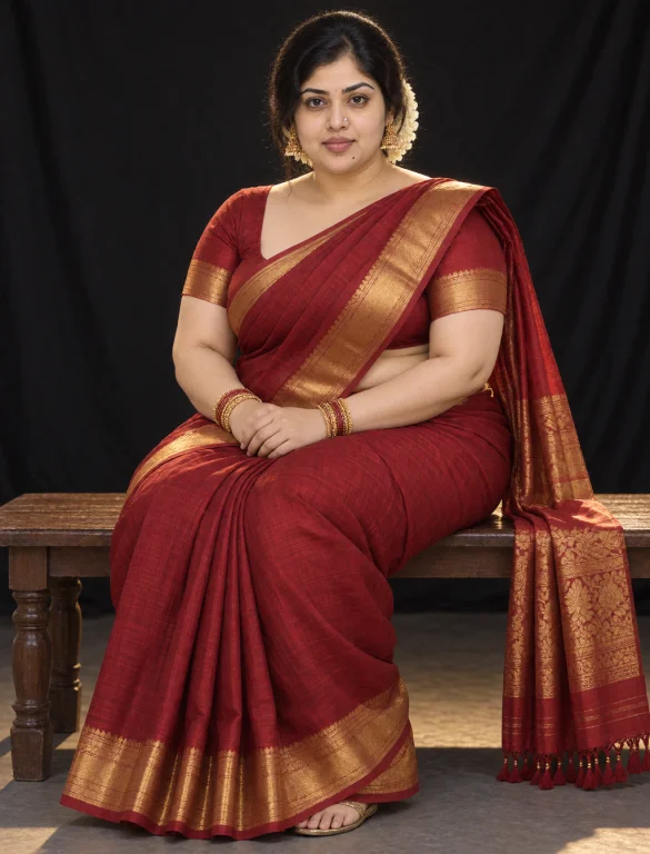 Zxrevathi Woman, 33 Years Old, Three-quarter Length, Seated...