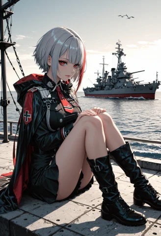 ,lazypos,sinozickillu,gradient,spot Color, 1girl,grafspeeazu... — Stable Diffusion AI Prompt: ,lazypos,Sinozick_illu,gradient,spot color, 1girl,graf_spee_\(azur_lane\), silve...
