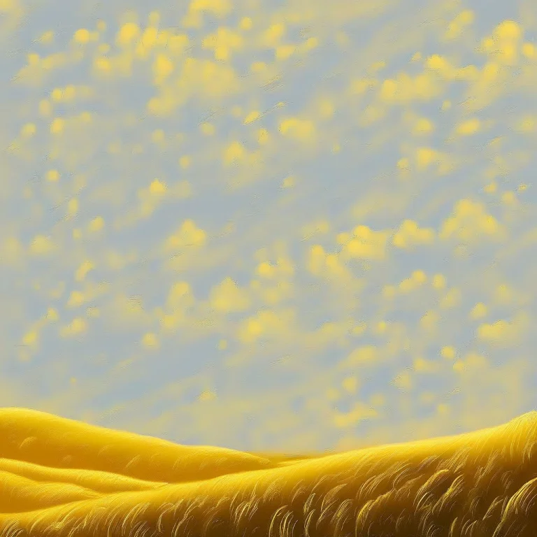 A Citadel Of White Stone Above Golden Fields, Plein Air Pain...