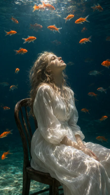 Subject , Foreground Caustics, Midground Goldfish, Backgroun...